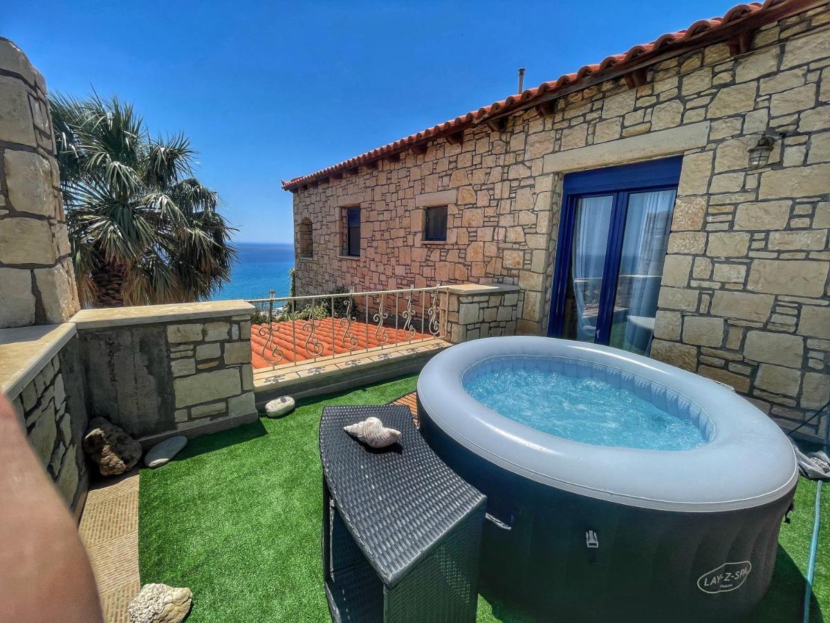 Elouthia Residence With Sea View And Hot Tub ชูสท์ซูโรส ภายนอก รูปภาพ
